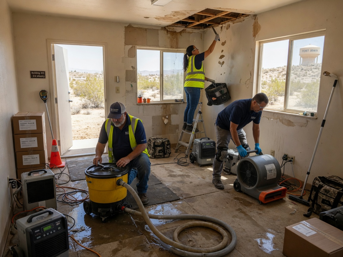 water damage restoration in Nipton